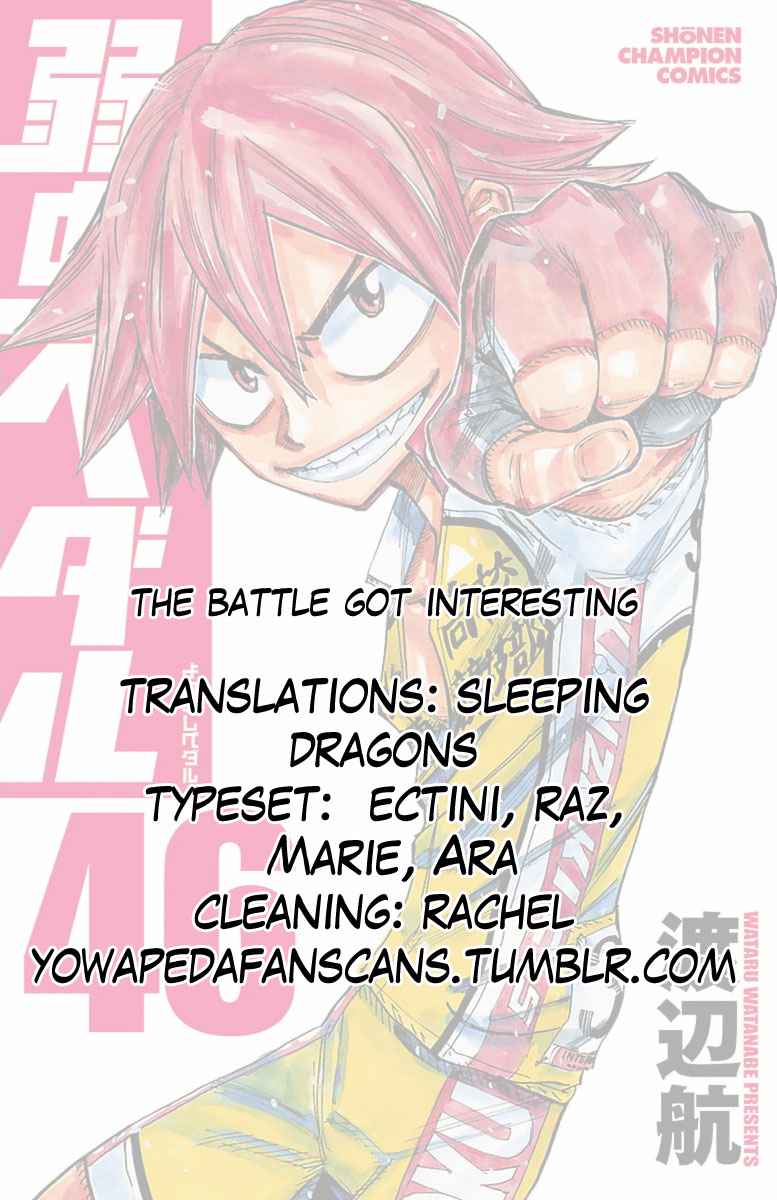 Yowamushi Pedal Chap 398 - Next Chap 399