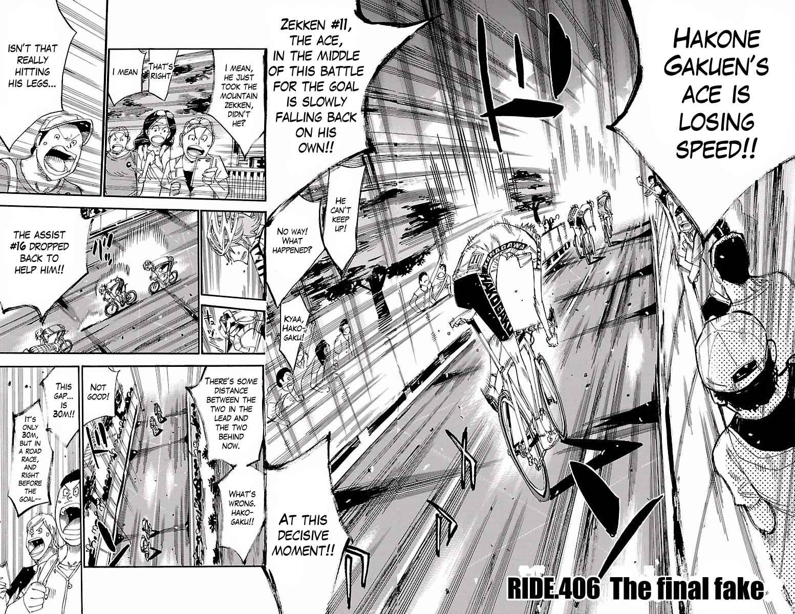 Yowamushi Pedal Chap 406 - Next Chap 407