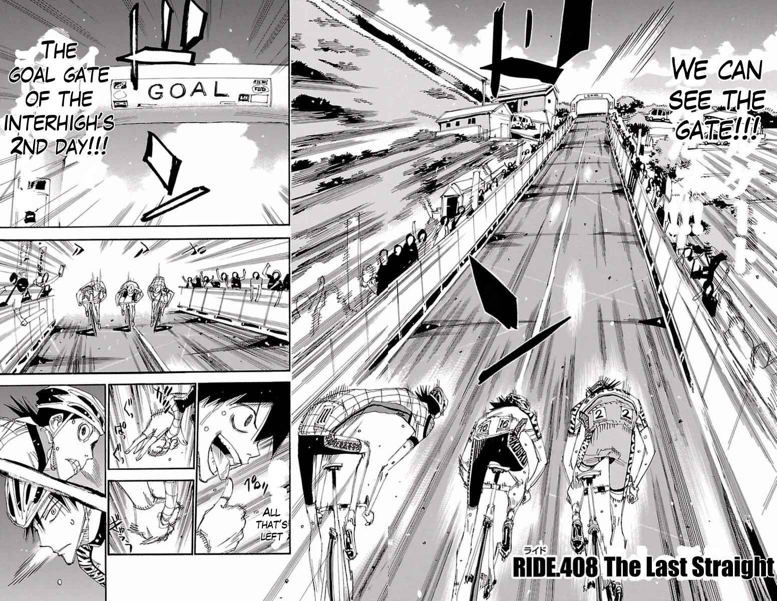 Yowamushi Pedal Chap 408 - Next Chap 409