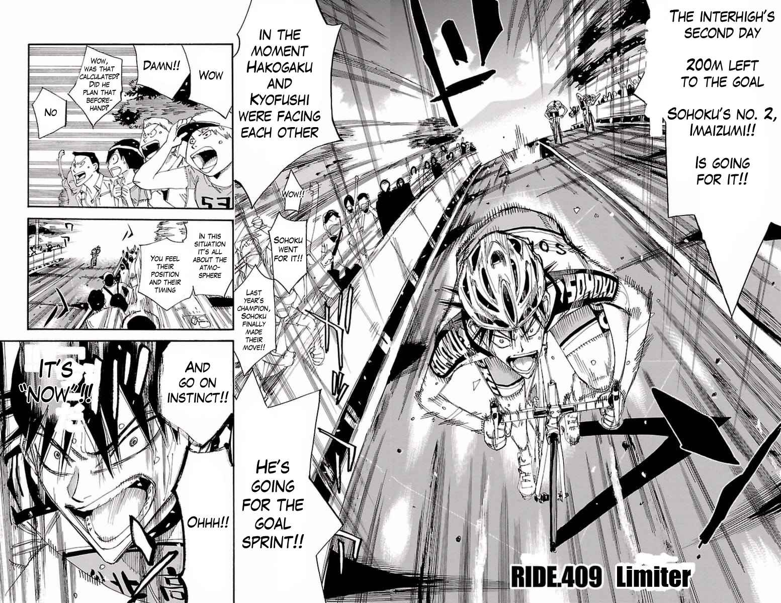 Yowamushi Pedal Chap 409 - Next Chap 410