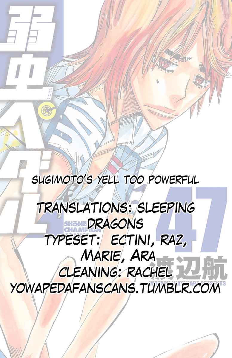 Yowamushi Pedal Chap 403 - Next Chap 404
