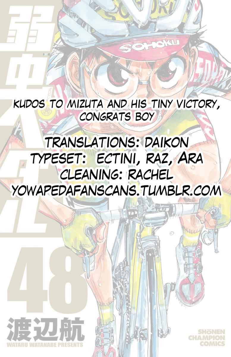 Yowamushi Pedal Chap 415 - Next Chap 416