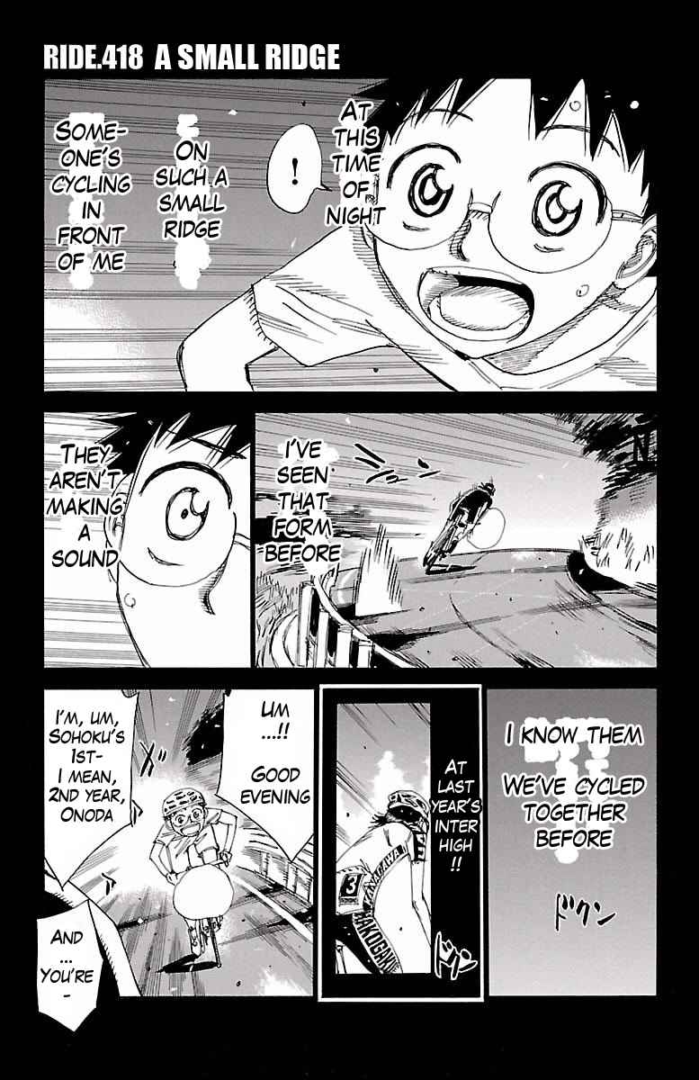 Yowamushi Pedal Chap 418 - Next Chap 419