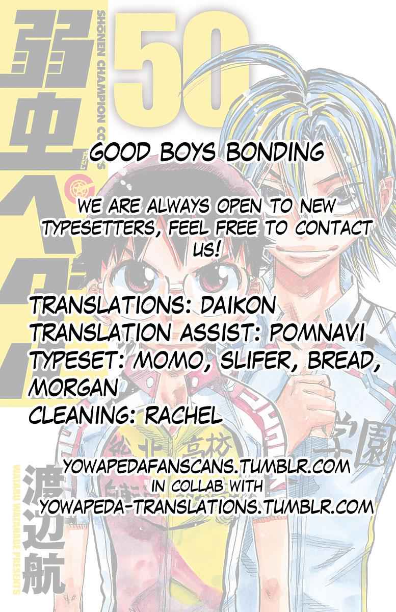 Yowamushi Pedal Chap 427 - Next Chap 428