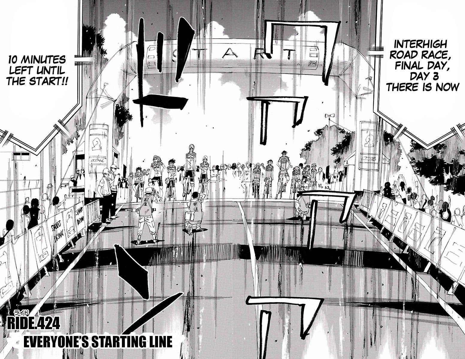 Yowamushi Pedal Chap 424 - Next Chap 425