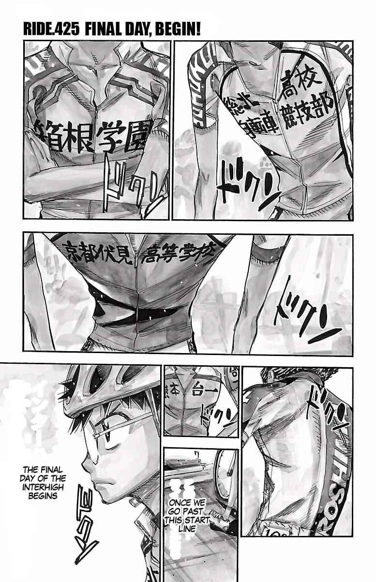 Yowamushi Pedal Chap 425 - Next Chap 426