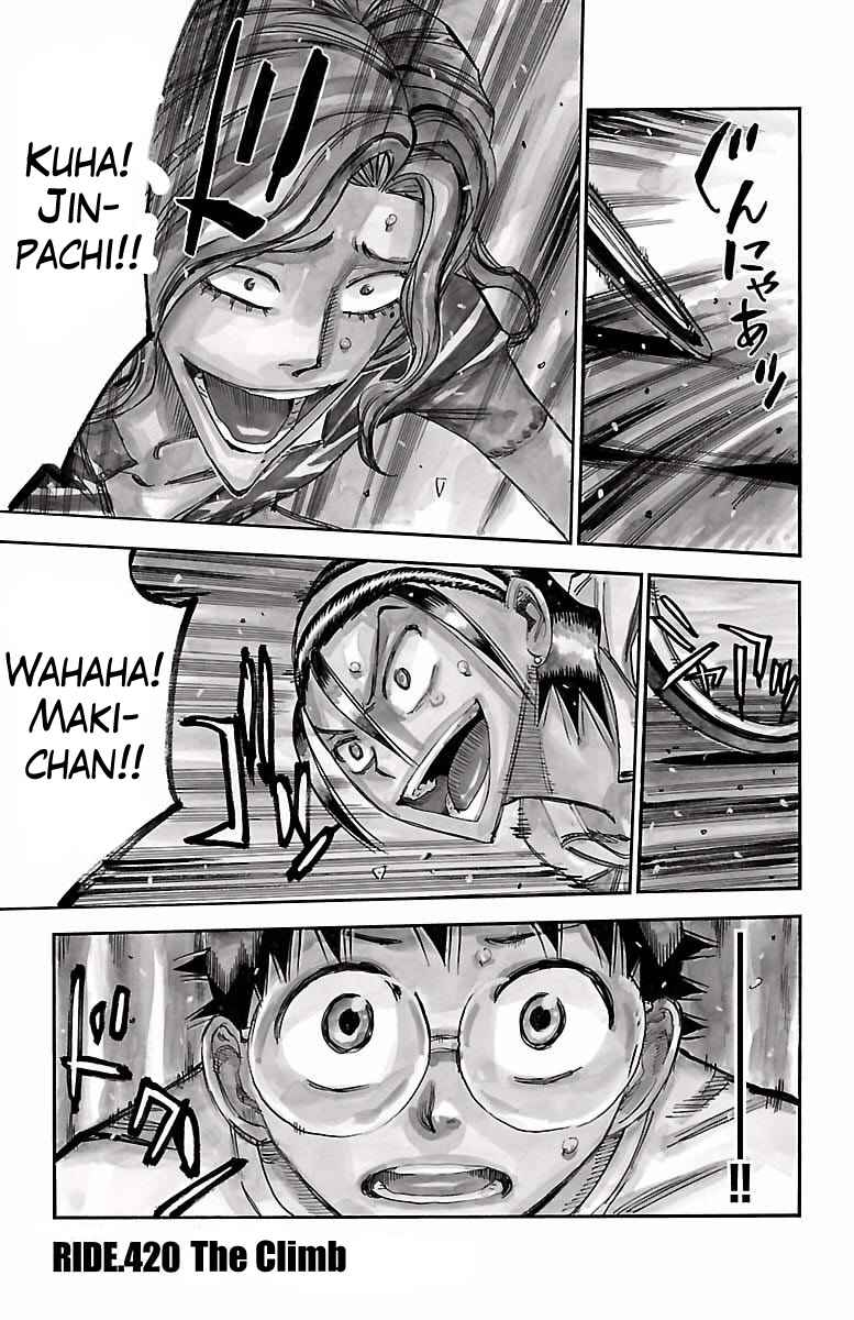 Yowamushi Pedal Chap 420 - Next Chap 421