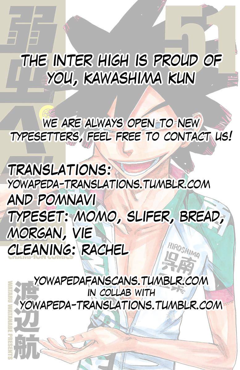 Yowamushi Pedal Chap 437 - Next Chap 438