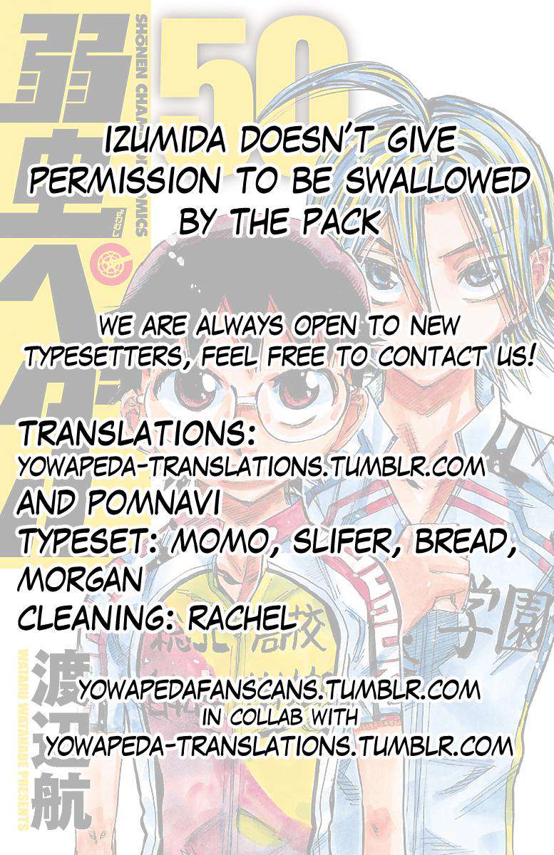 Yowamushi Pedal Chap 434 - Next Chap 435