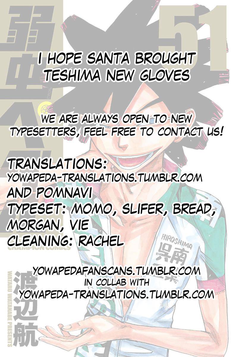 Yowamushi Pedal Chap 438 - Next Chap 439