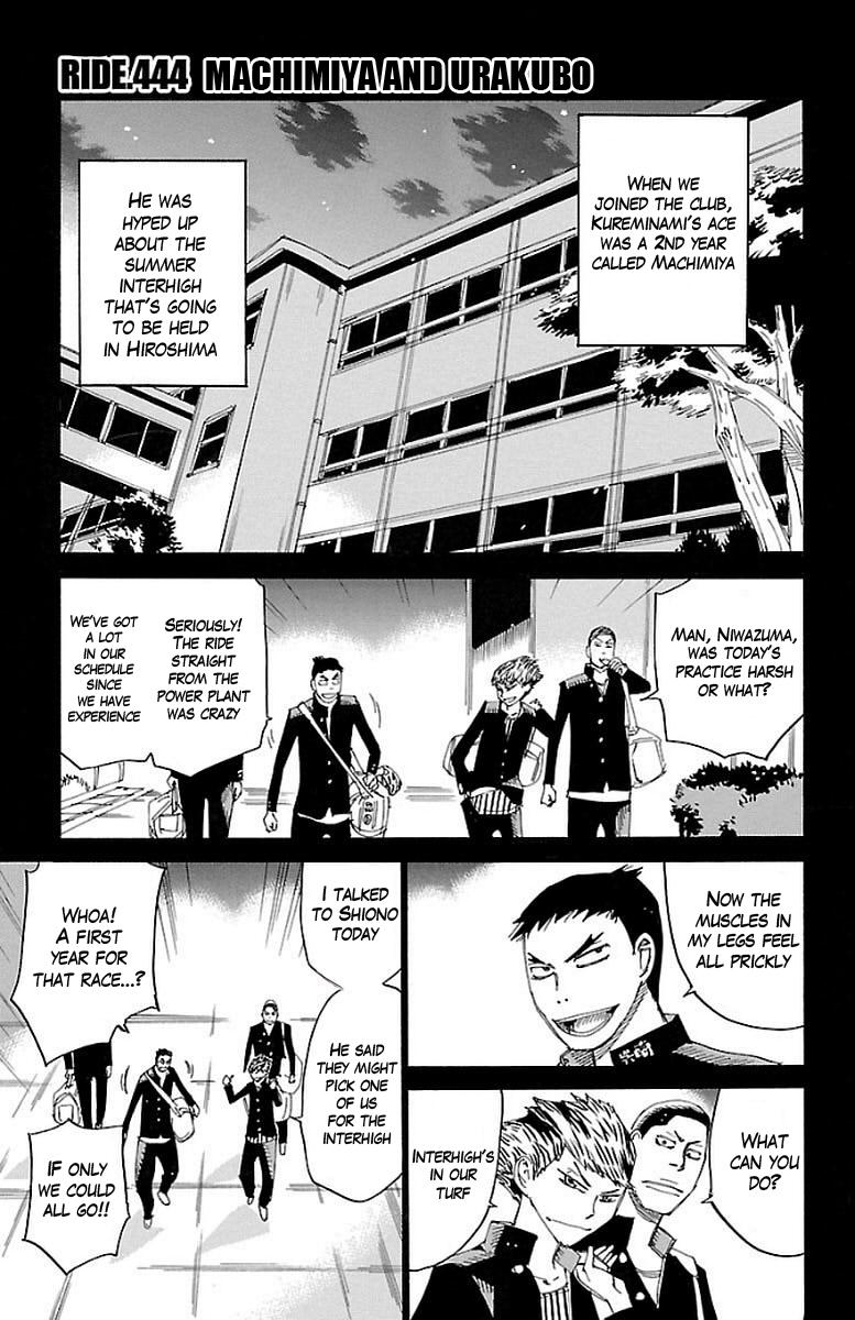 Yowamushi Pedal Chap 444 - Next Chap 445