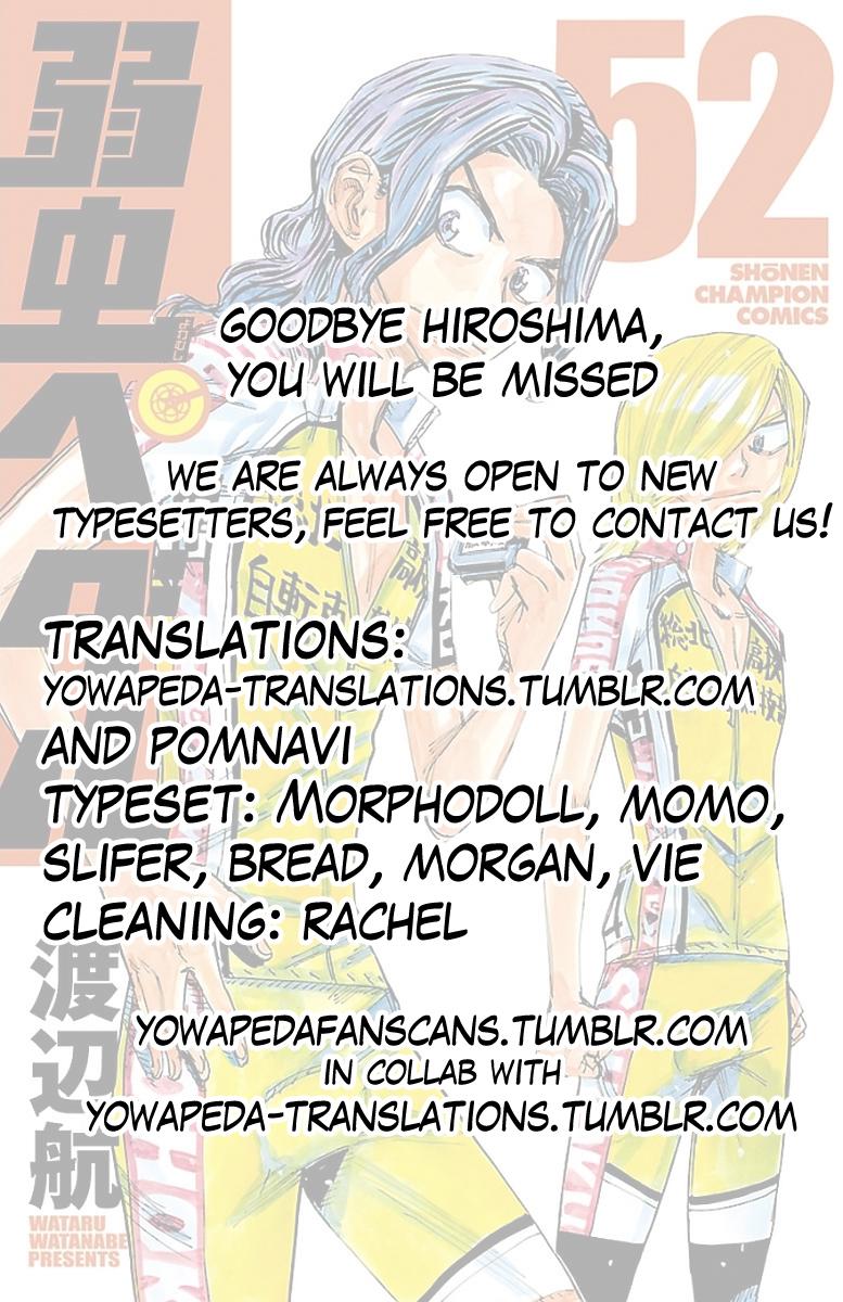Yowamushi Pedal Chap 448 - Next Chap 449