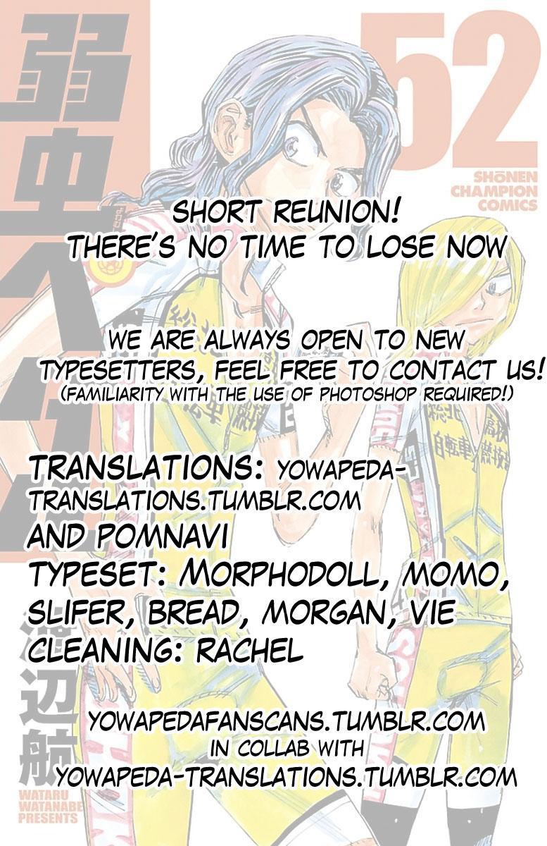 Yowamushi Pedal Chap 449 - Next Chap 450