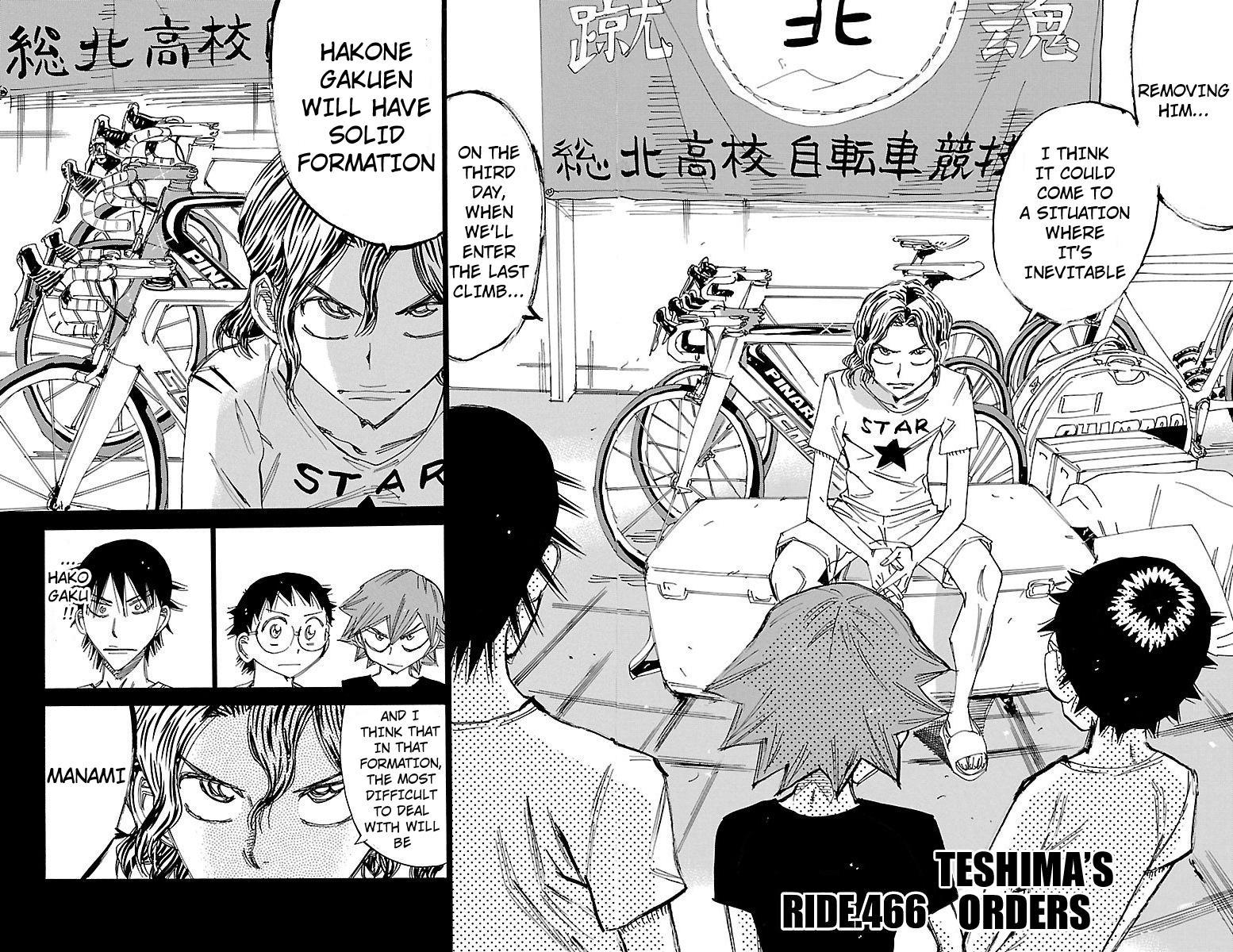 Yowamushi Pedal Chap 466 - Next Chap 467