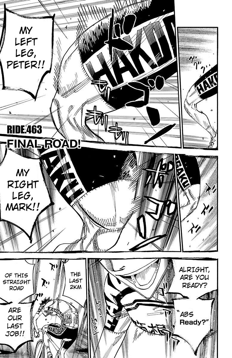 Yowamushi Pedal Chap 463 - Next Chap 464