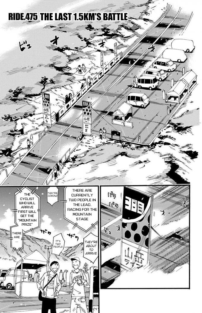 Yowamushi Pedal Chap 475 - Next Chap 476