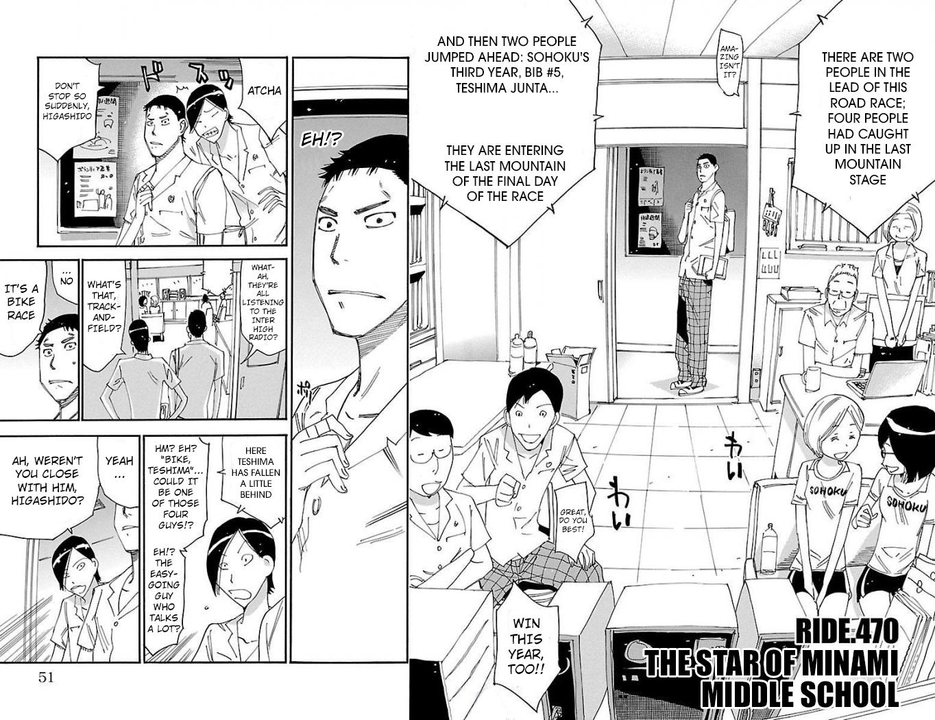 Yowamushi Pedal Chap 470 - Next Chap 471