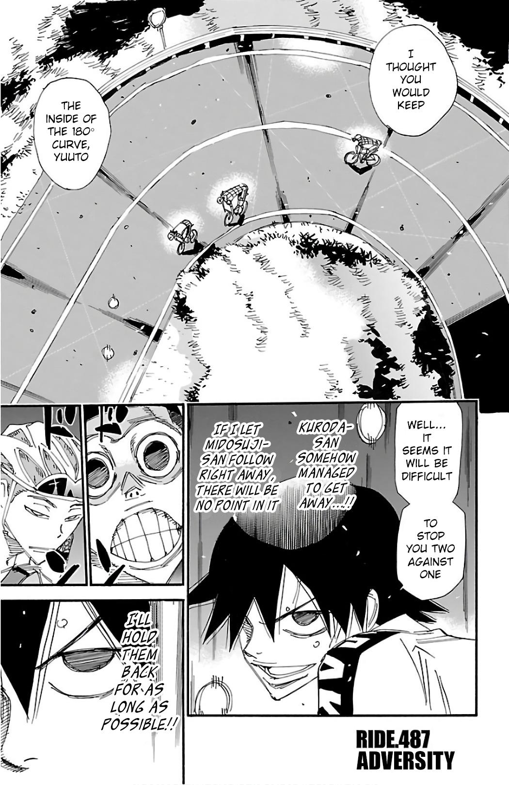 Yowamushi Pedal Chap 487 - Next Chap 488