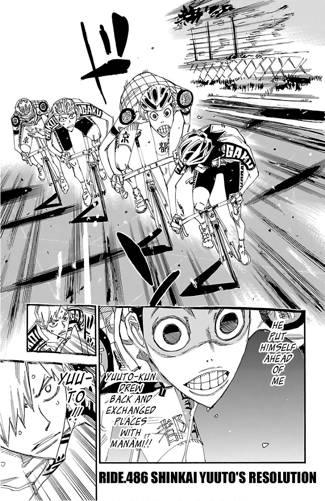 Yowamushi Pedal Chap 486 - Next Chap 487
