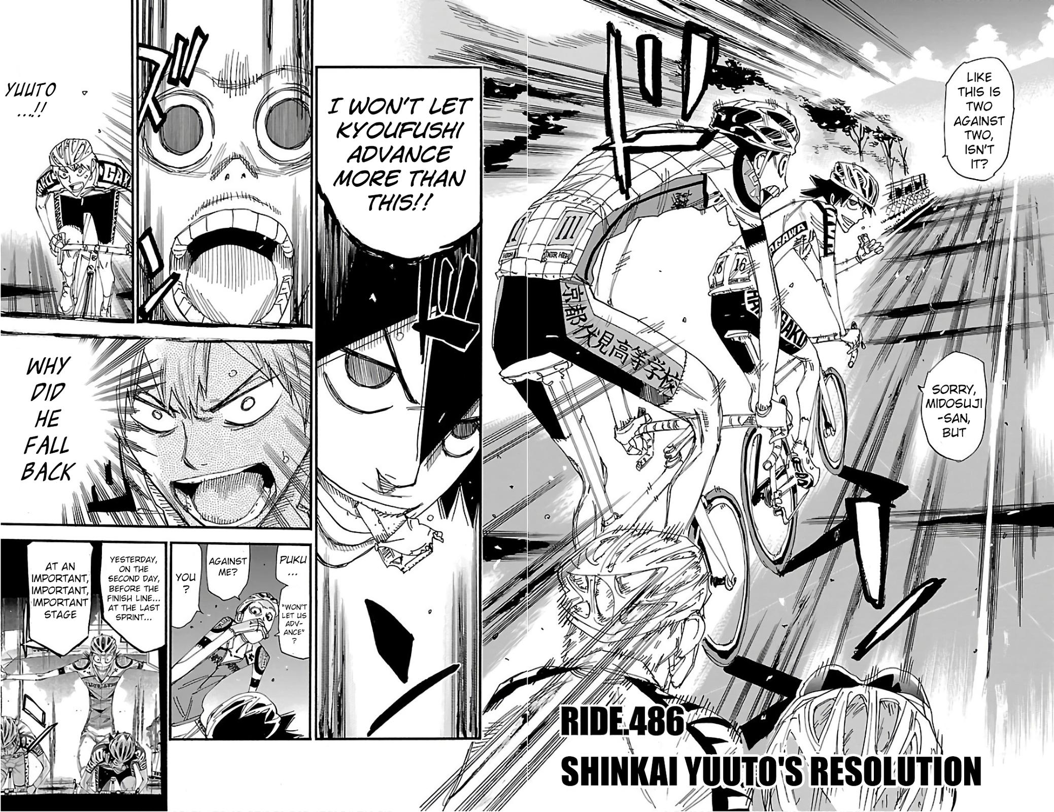 Yowamushi Pedal Chap 486 - Next Chap 487