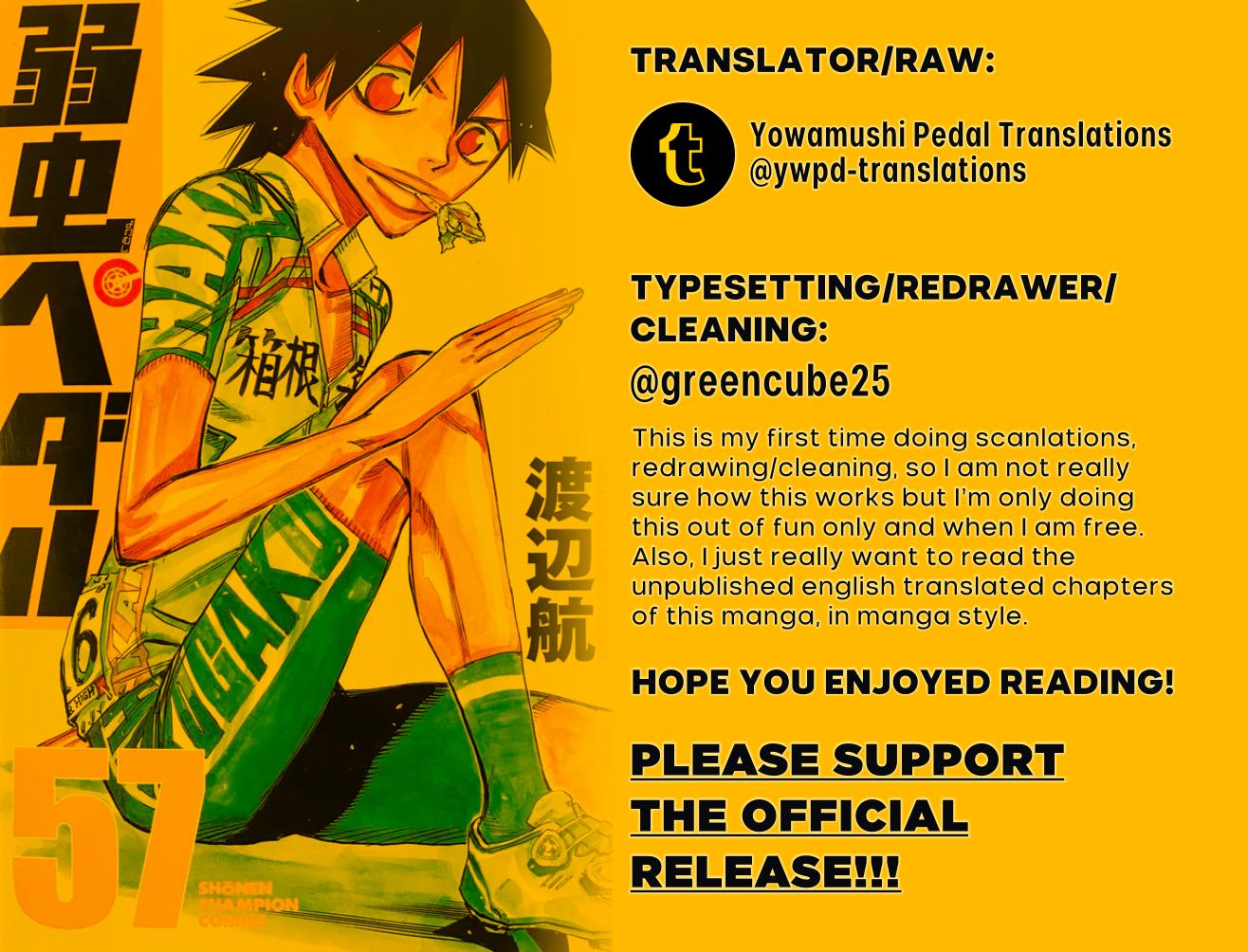 Yowamushi Pedal Chap 490 - Next Chap 491