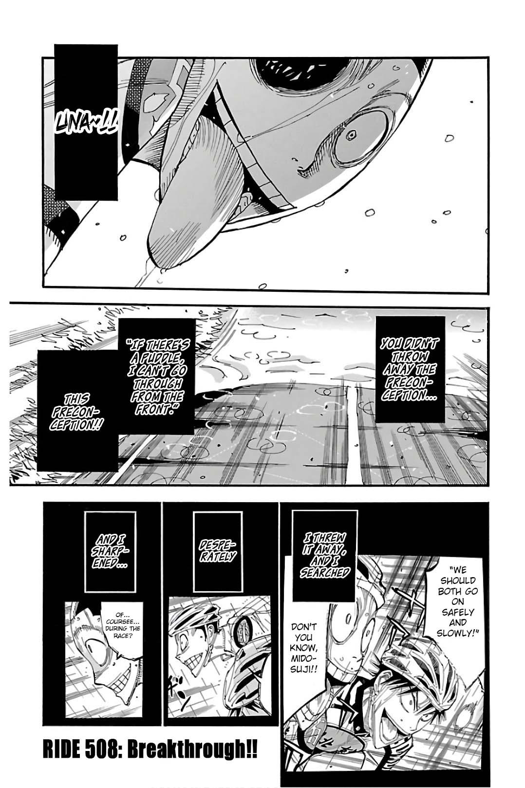 Yowamushi Pedal Chap 508 - Next Chap 509
