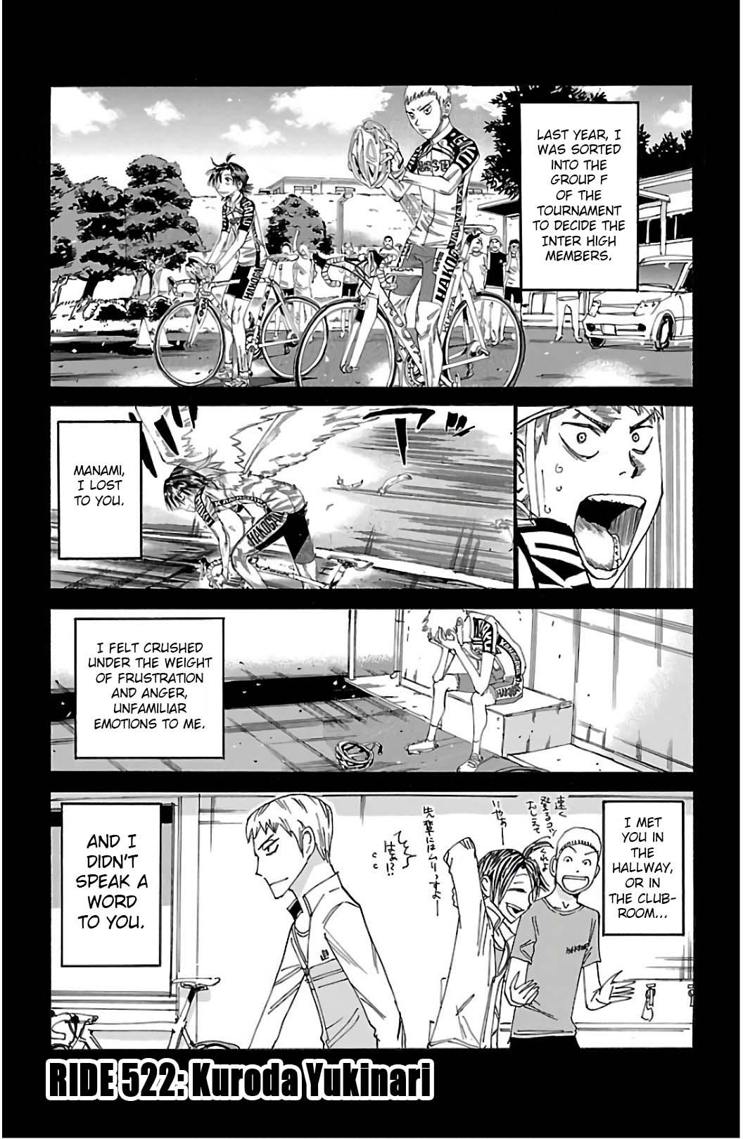 Yowamushi Pedal Chap 522 - Next Chap 523