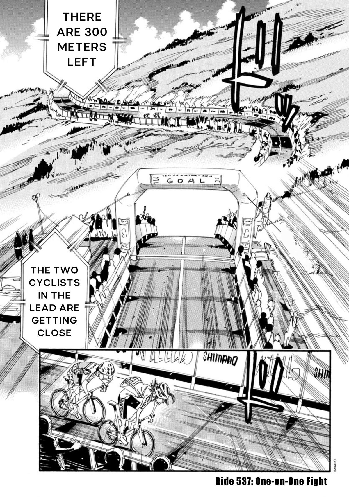 Yowamushi Pedal Chap 537 - Next Chap 538