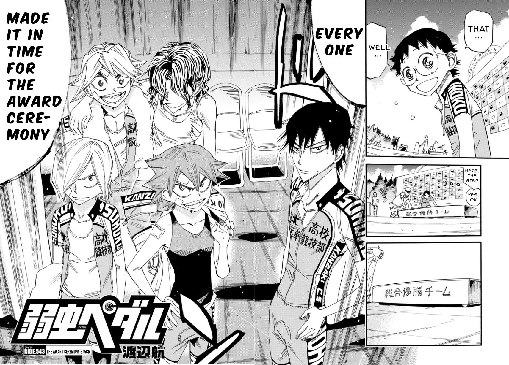 Yowamushi Pedal Chap 543 - Next Chap 544