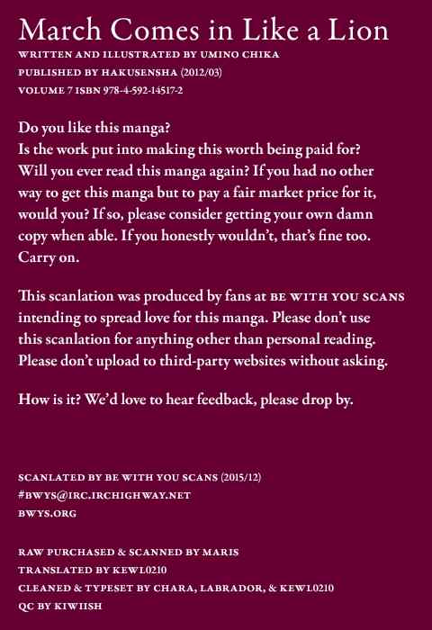 3-gatsu no Lion Chap 64 - Next Chap 65