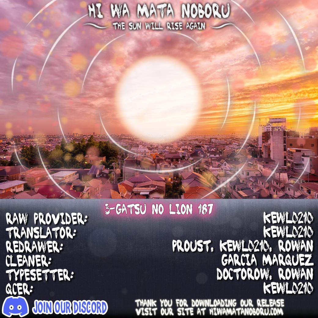 3-gatsu no Lion Chap 187 - Next Chap 188