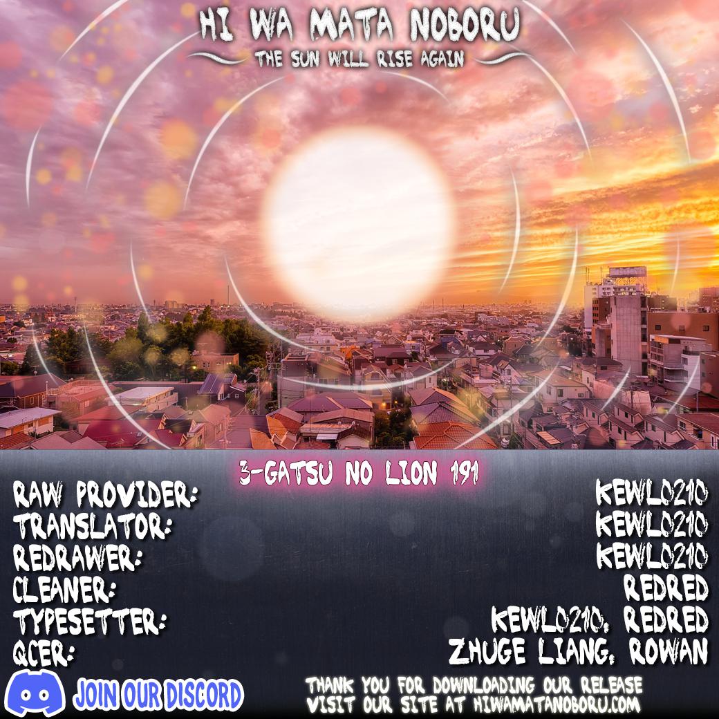 3-gatsu no Lion Chap 191 - Next Chap 192