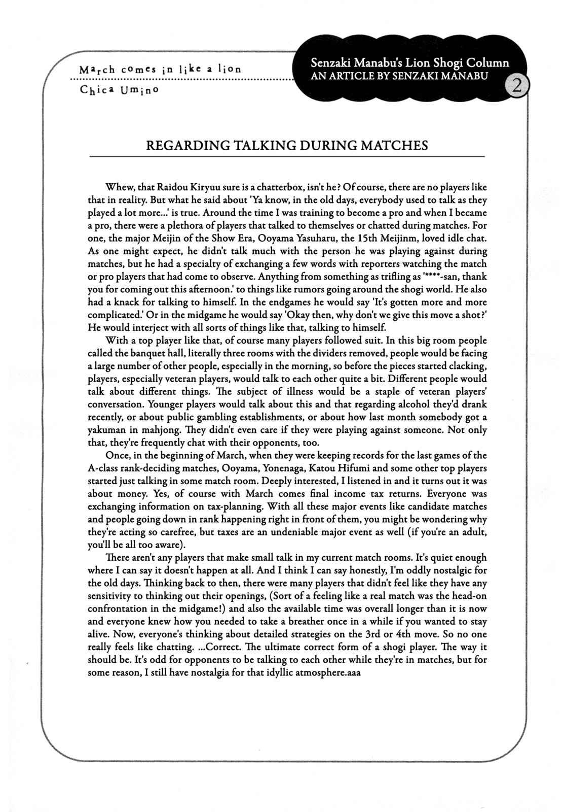 3-gatsu no Lion Chap 109 - Next Chap 110