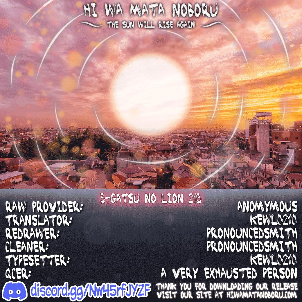 3-gatsu no Lion Chap 213 - Next Chap 214