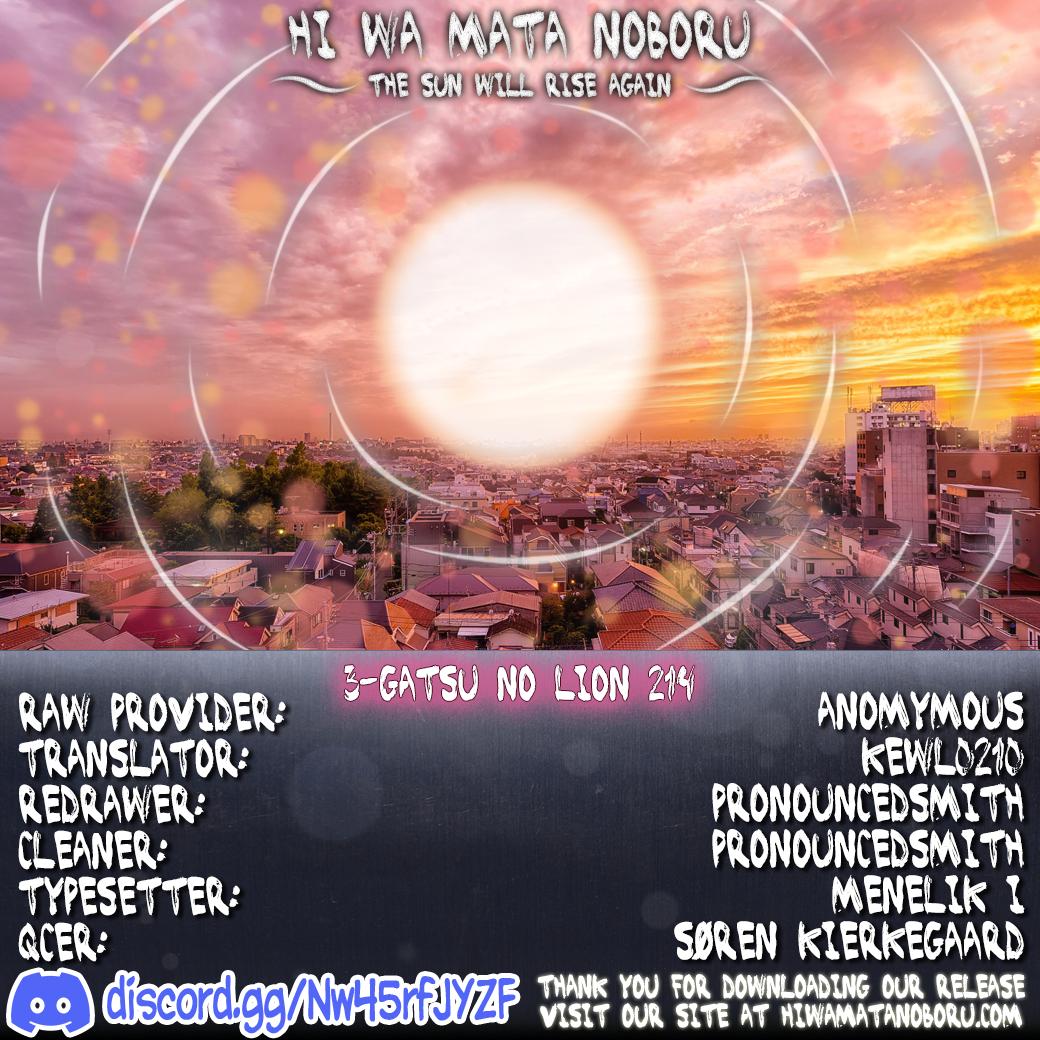 3-gatsu no Lion Chap 214 - Next Chap 215