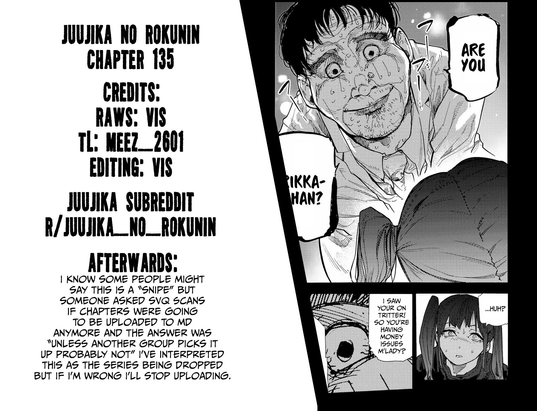 Juujika no Rokunin Chap 135 - Next Chap 136