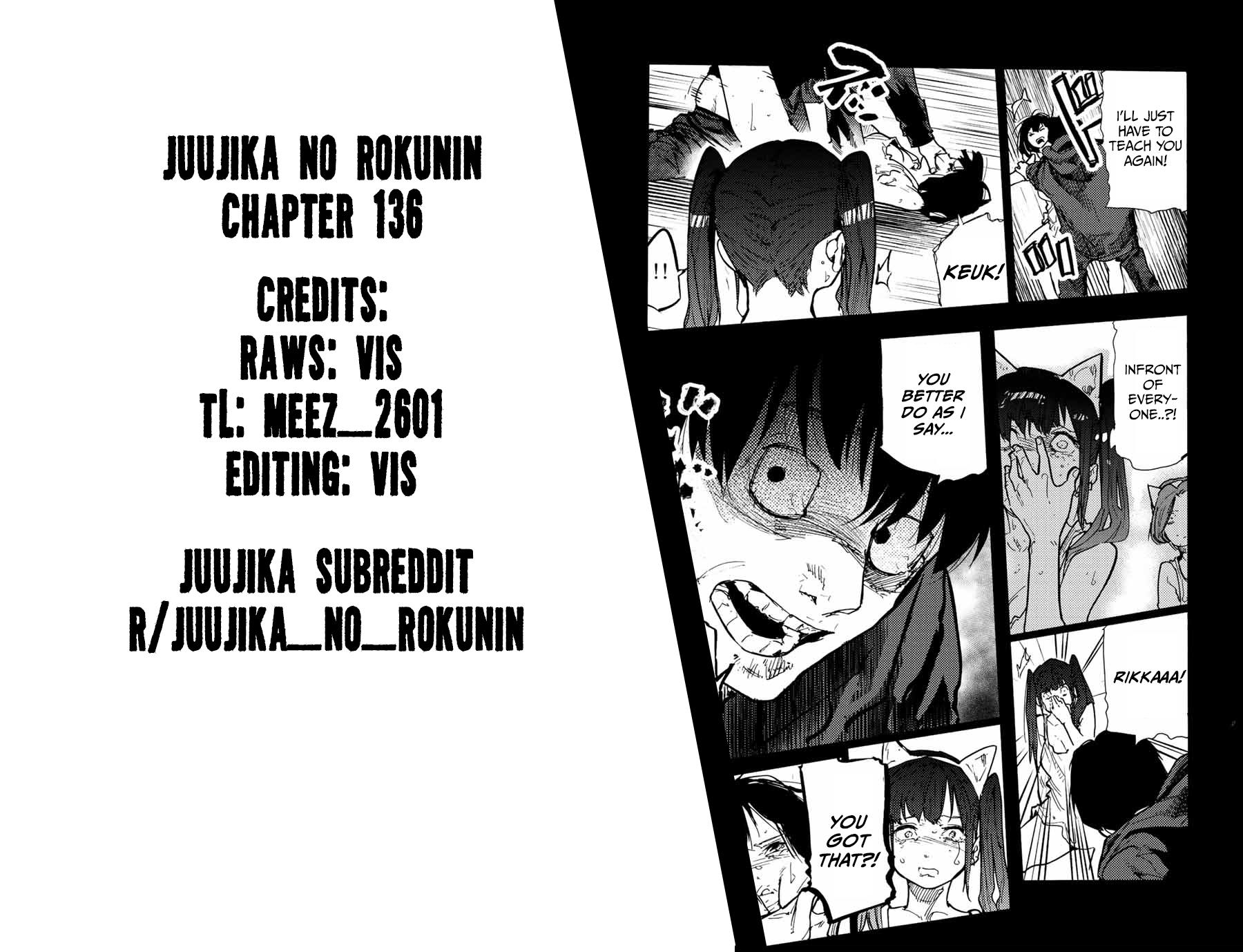 Juujika no Rokunin Chap 136 - Next Chap 137