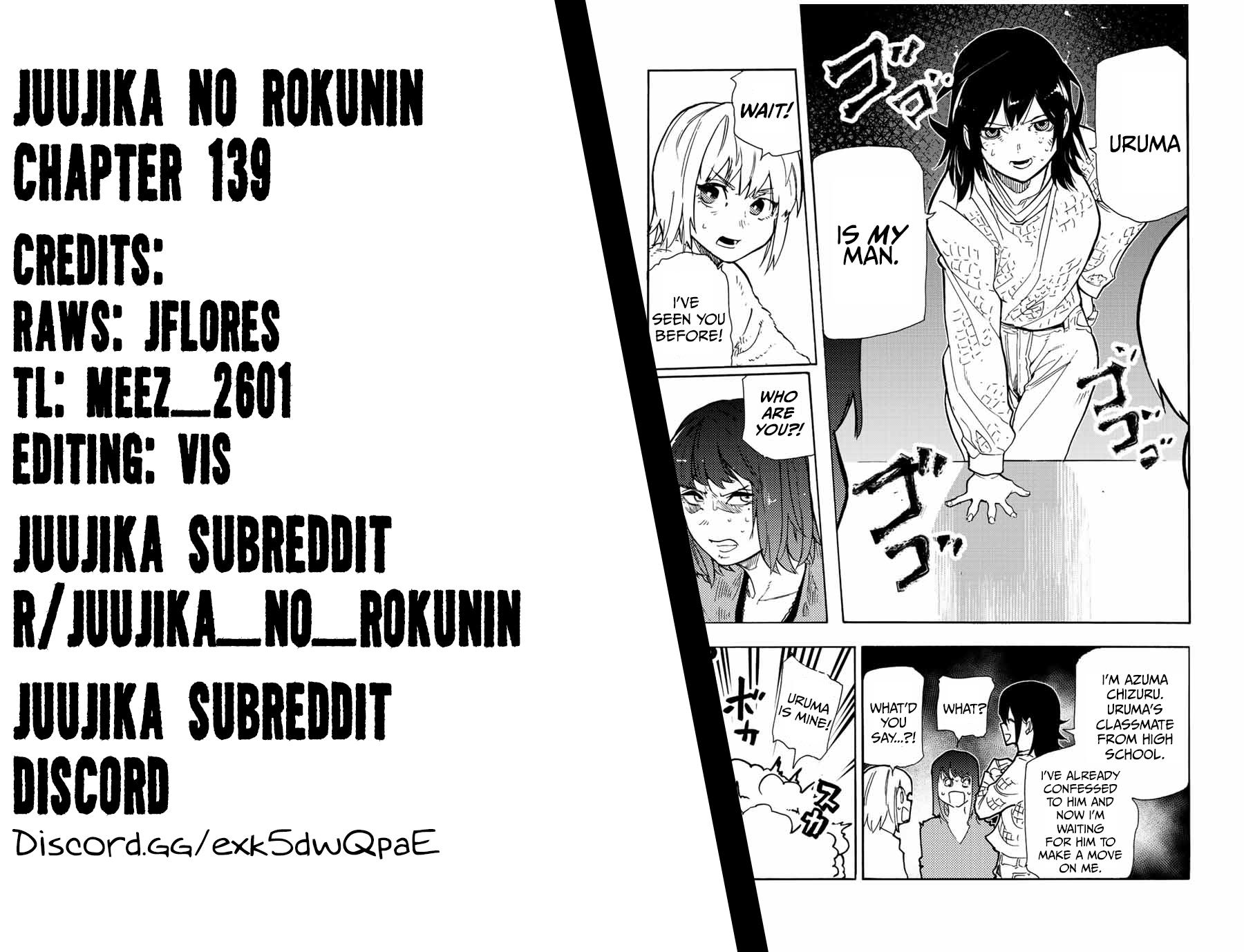 Juujika no Rokunin Chap 139 - Next Chap 140