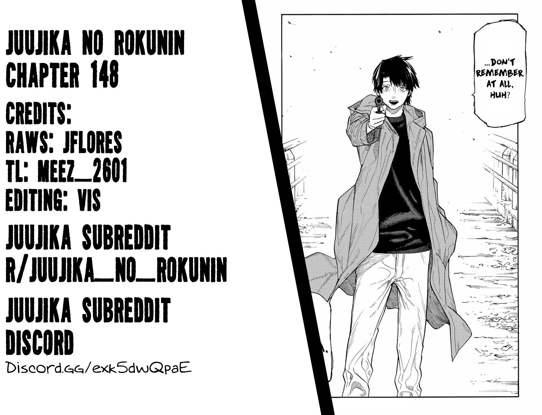 Juujika no Rokunin Chap 148 - Next Chap 149
