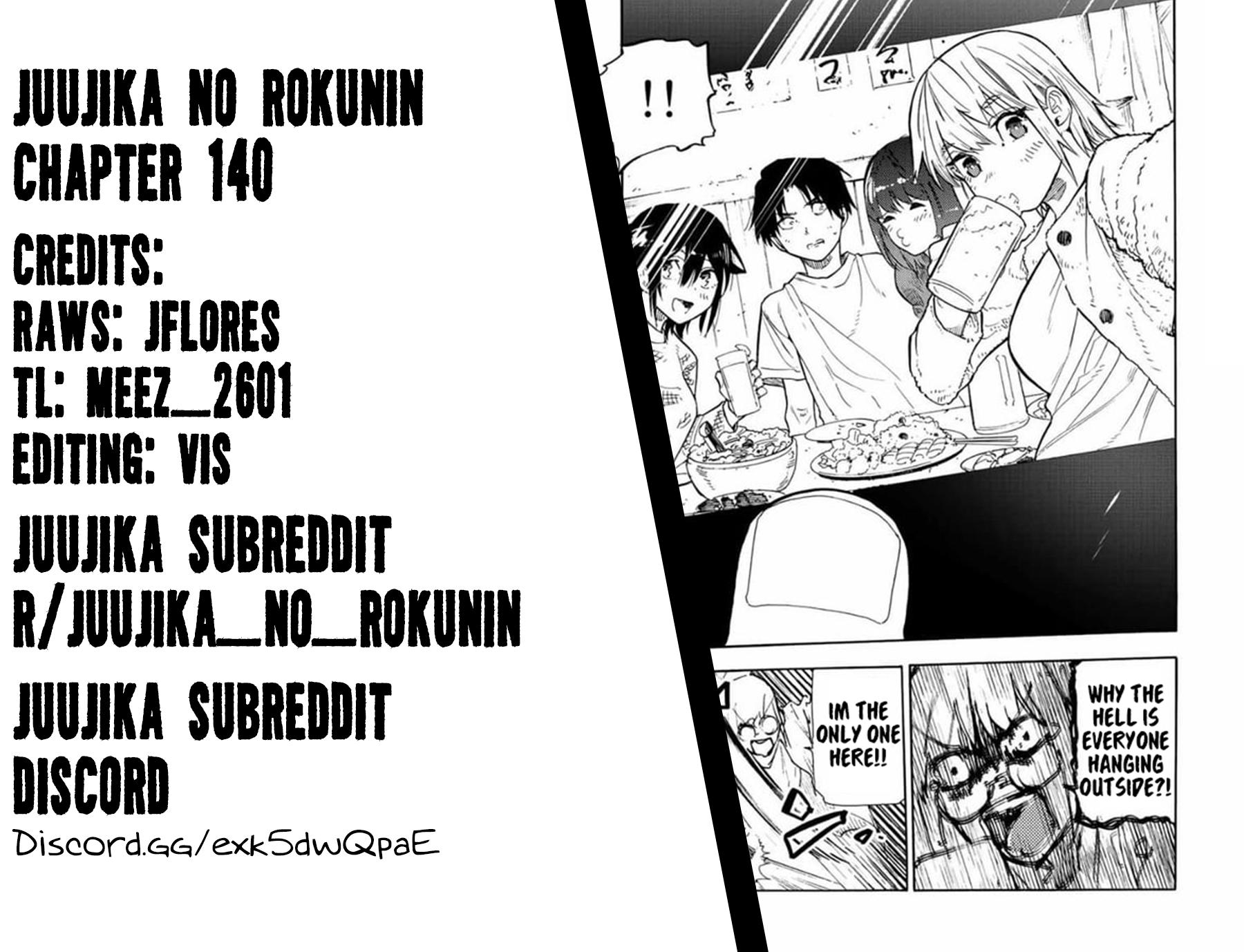 Juujika no Rokunin Chap 140 - Next Chap 141