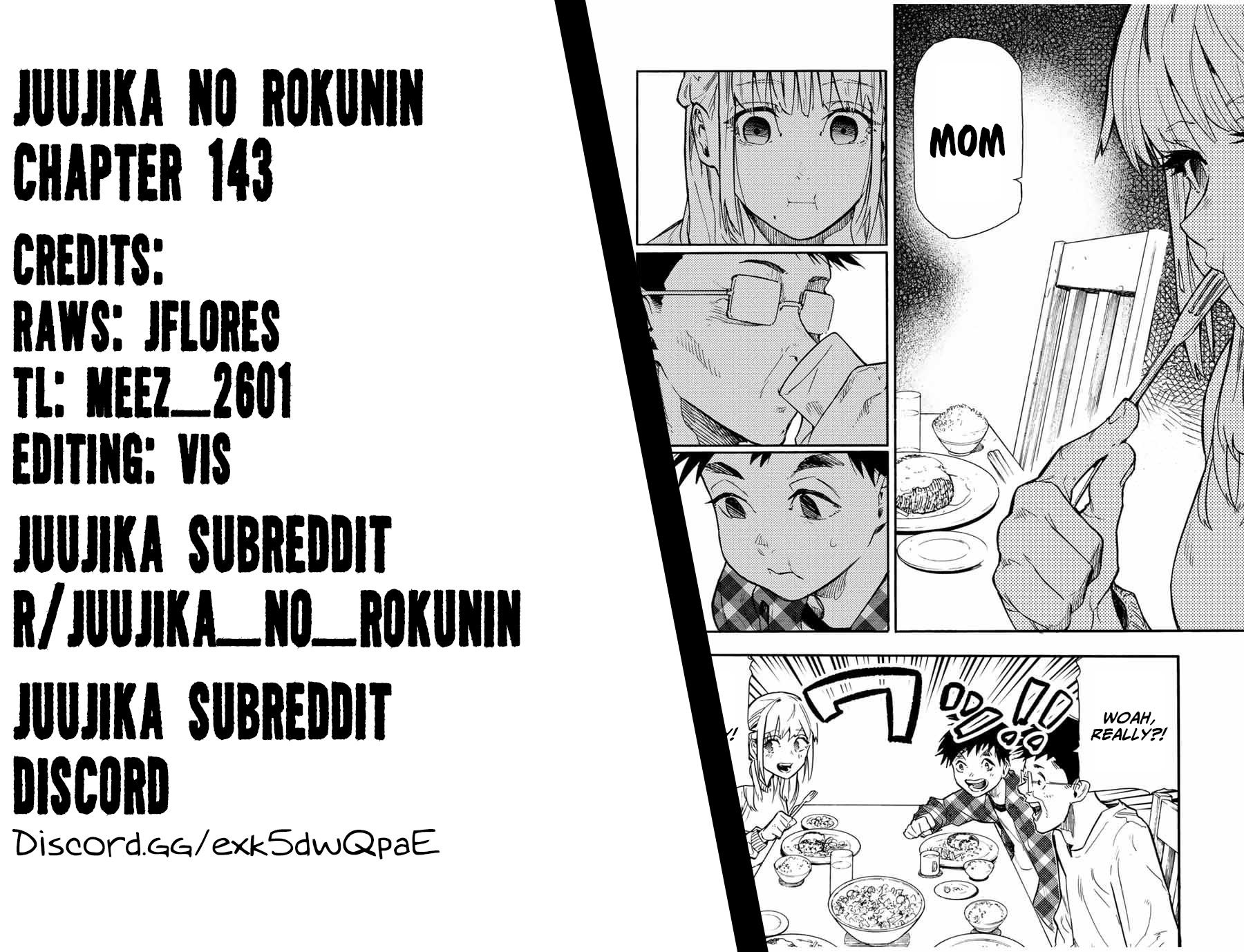 Juujika no Rokunin Chap 143 - Next Chap 144