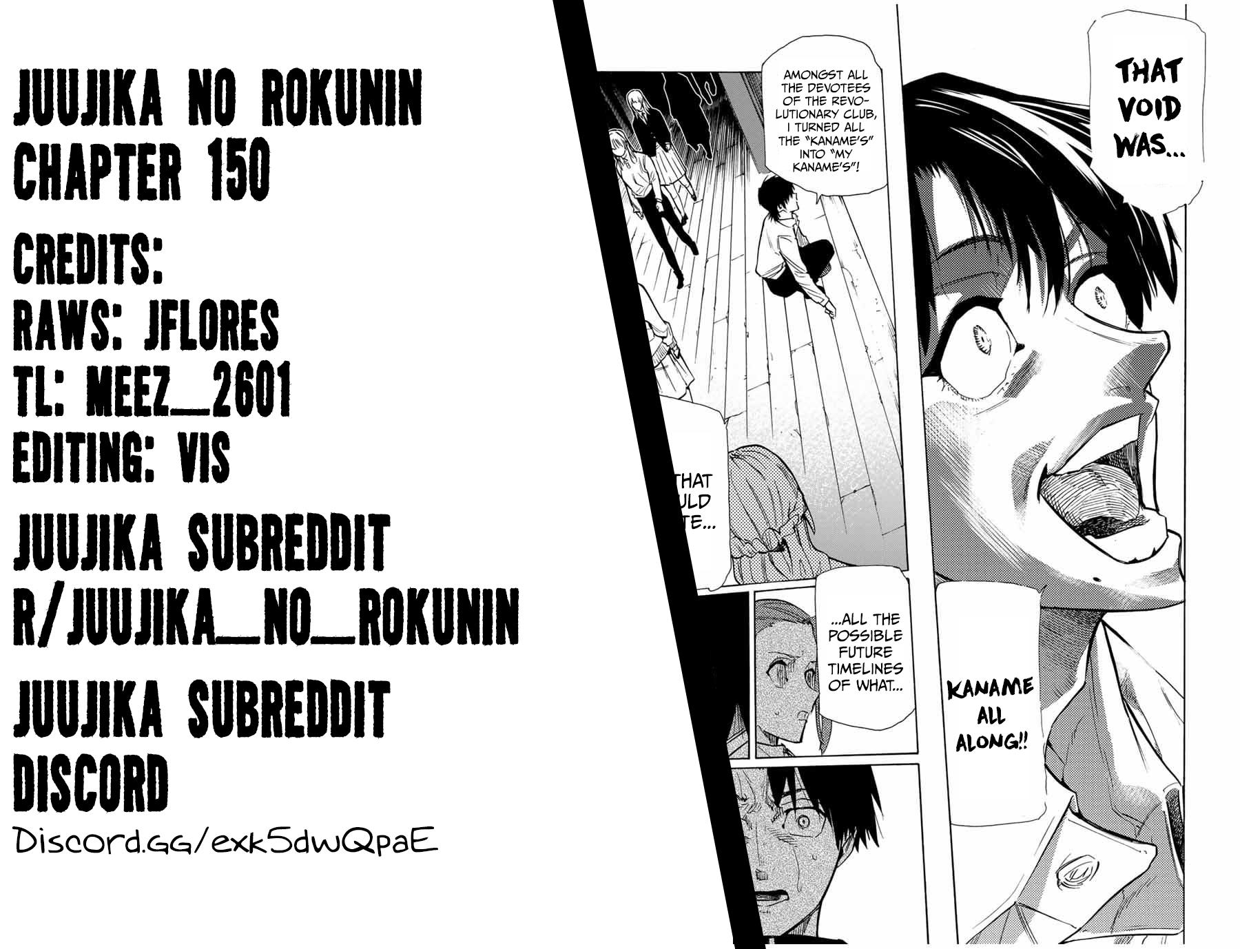 Juujika no Rokunin Chap 150 - Next Chap 151