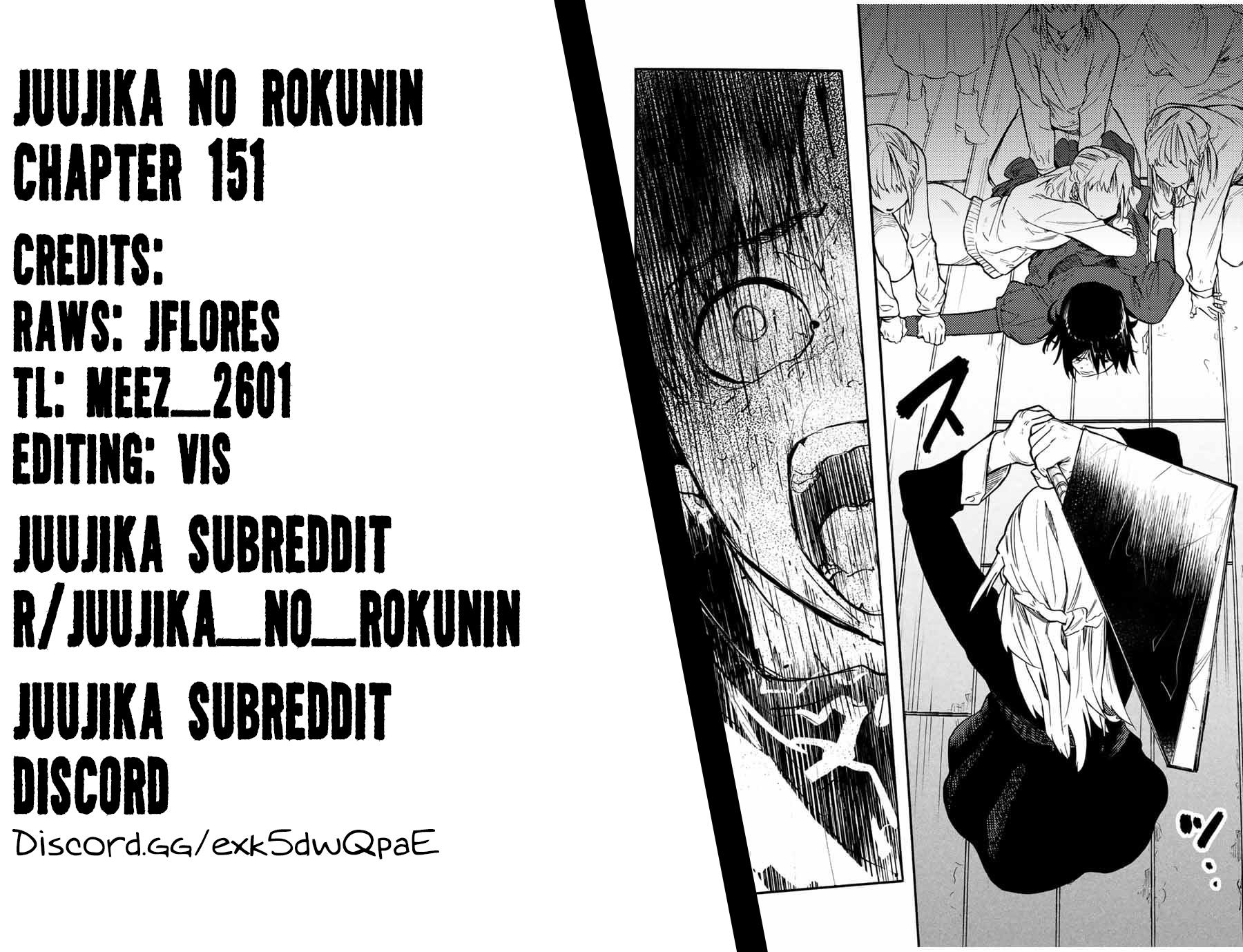 Juujika no Rokunin Chap 151 - Next Chap 152