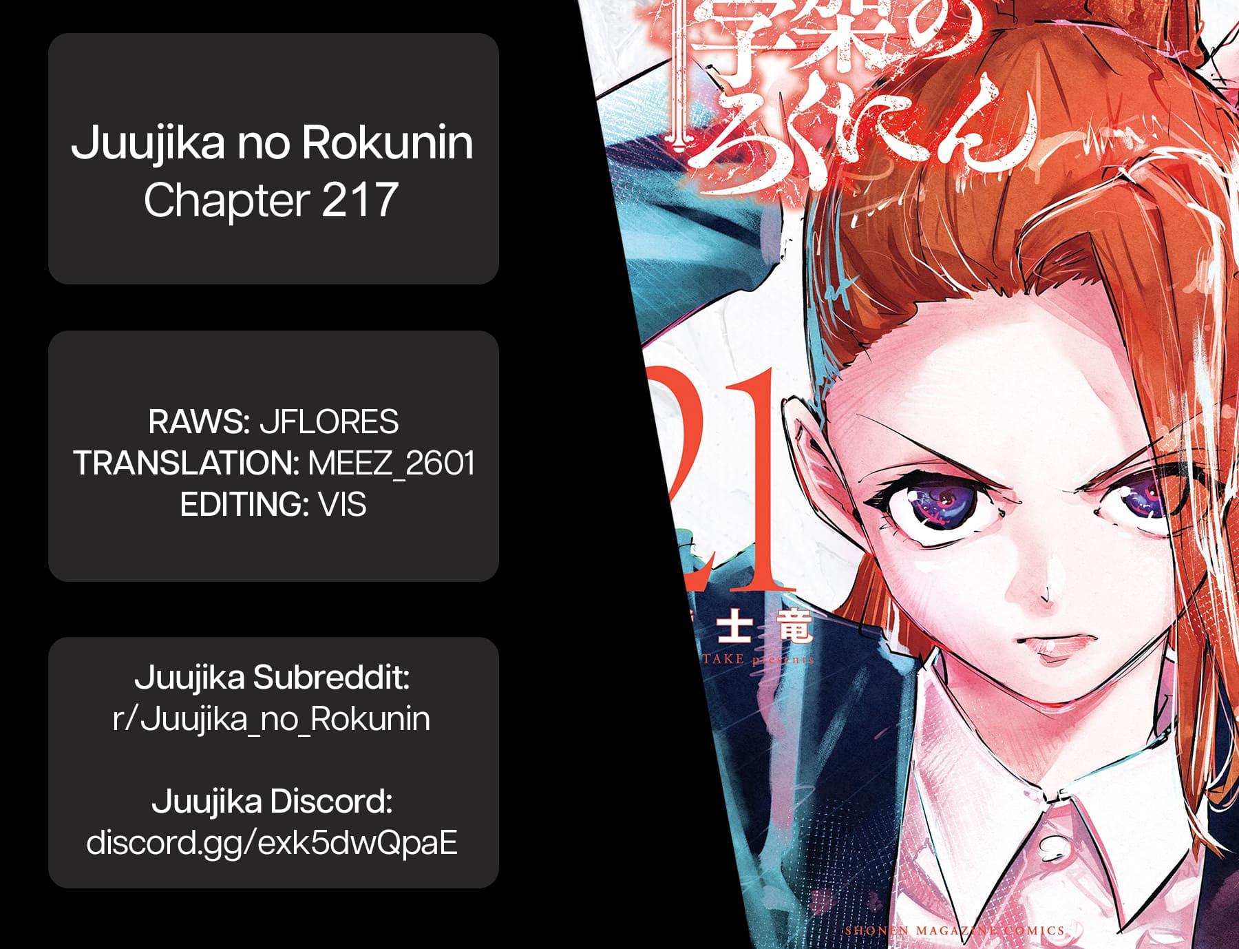 Juujika no Rokunin Chap 217 - Next Chap 218