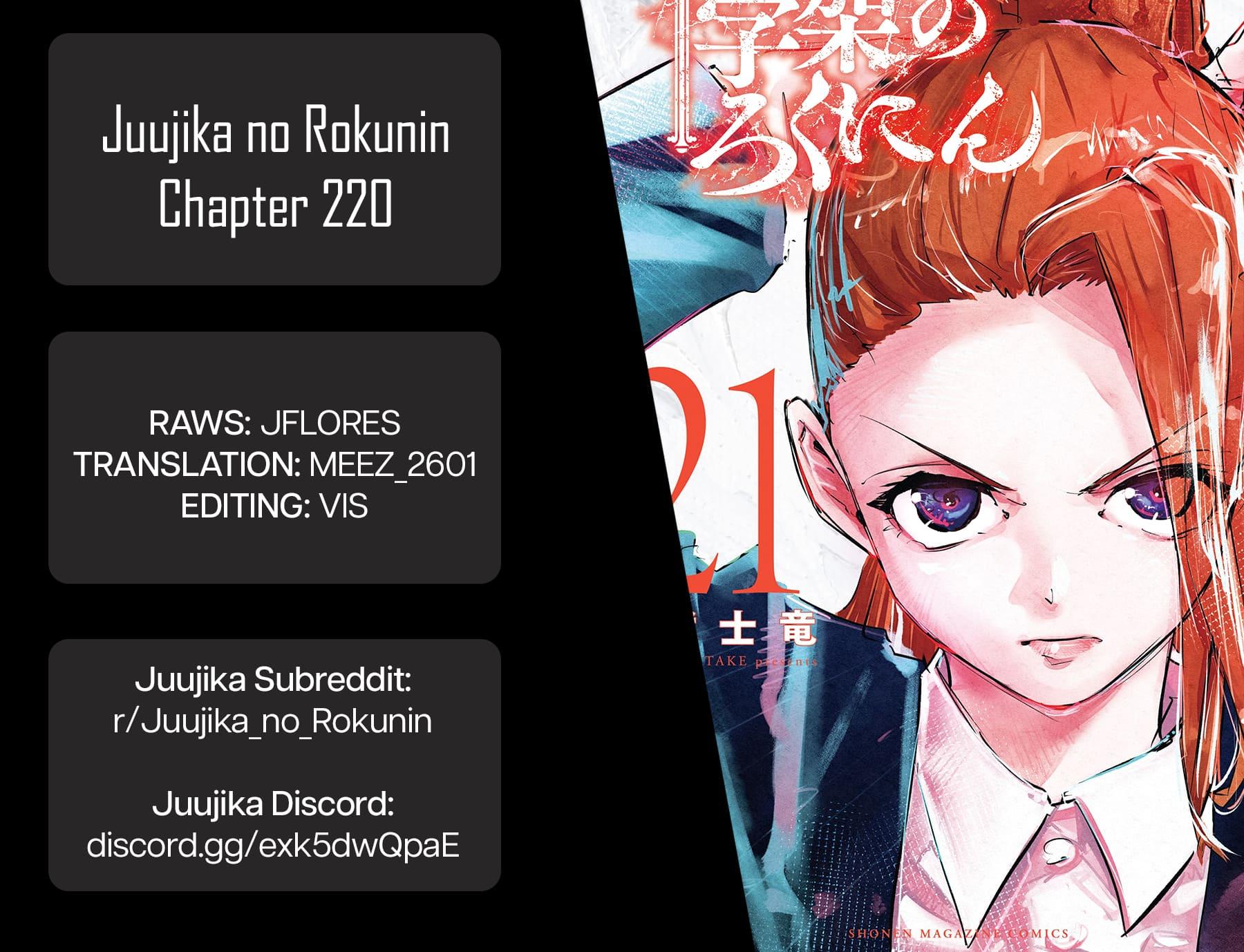Juujika no Rokunin Chap 220 - Next Chap 221