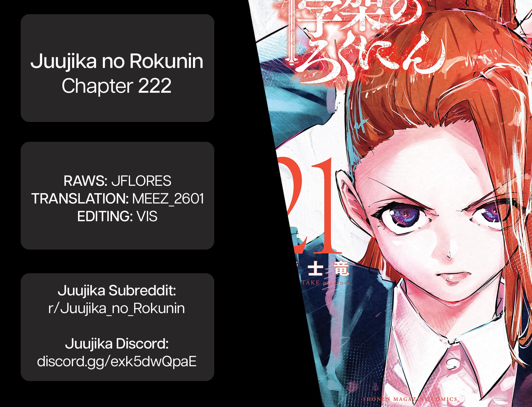 Juujika no Rokunin Chap 222 - Next Chap 223