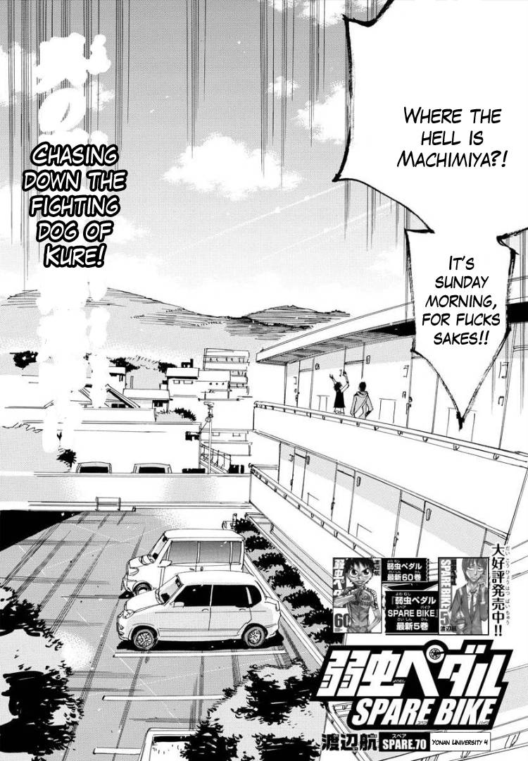 Yowamushi Pedal: Spare Bike Chap 70 - Next Chap 71