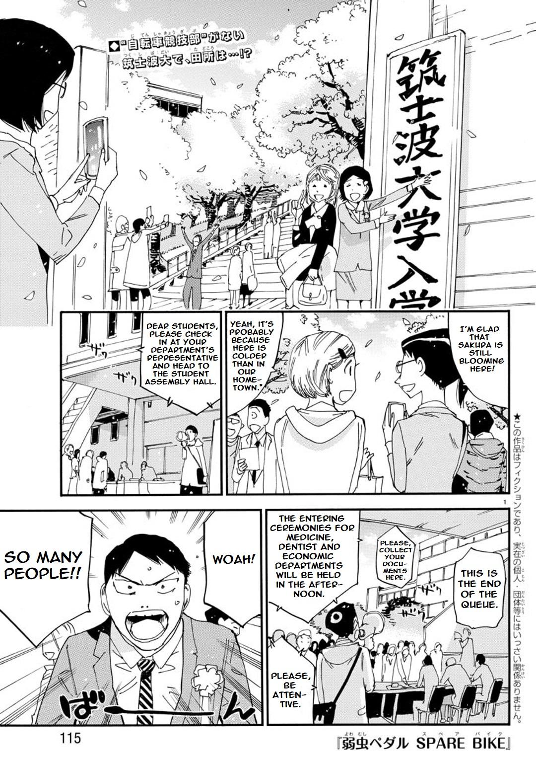 Yowamushi Pedal: Spare Bike Chap 95 - Next Chap 96