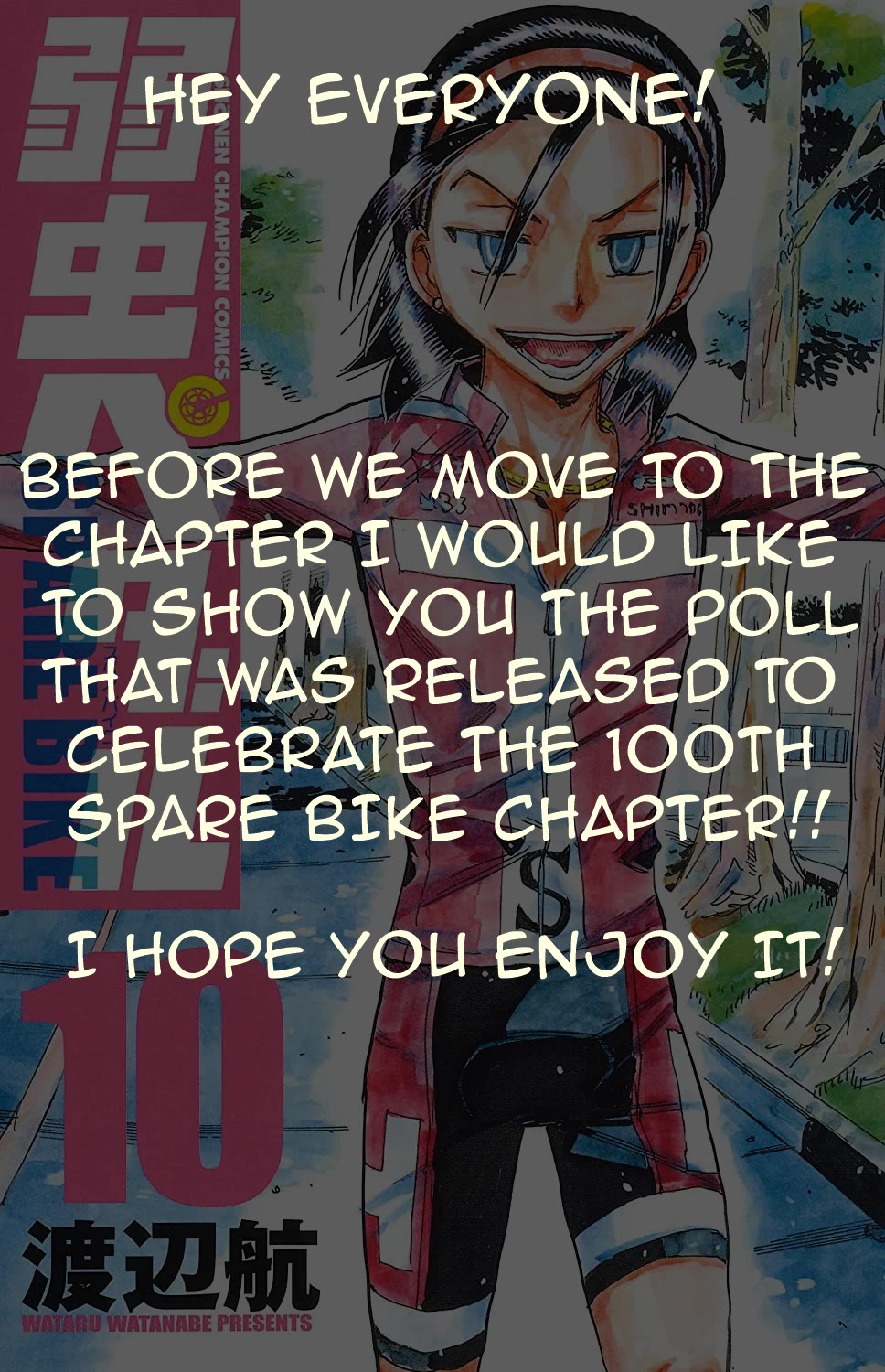 Yowamushi Pedal: Spare Bike Chap 100 - Next Chap 101