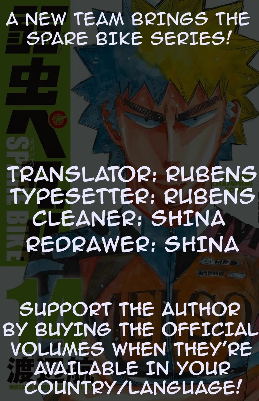 Yowamushi Pedal: Spare Bike Chap 112 - Next Chap 113